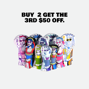 Kings and Queens Mix n Match Golf Head Covers - FlushedGolfCo