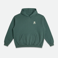 Green hoodie with 'Normalize Bogeys' text on the back 