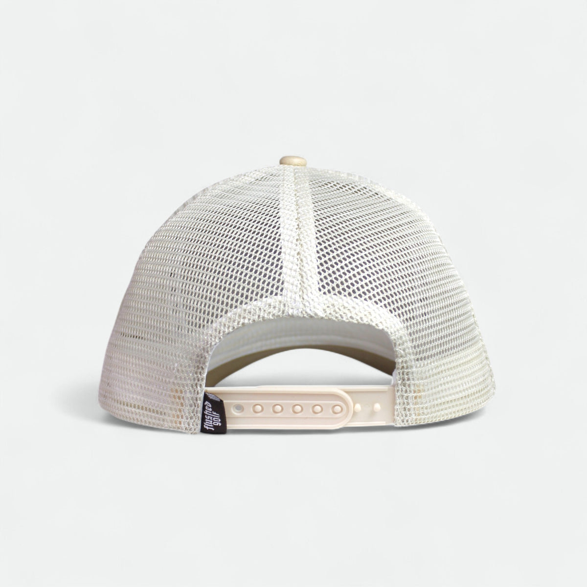 Flushed Golf Country Club trucker hat with tan mesh back