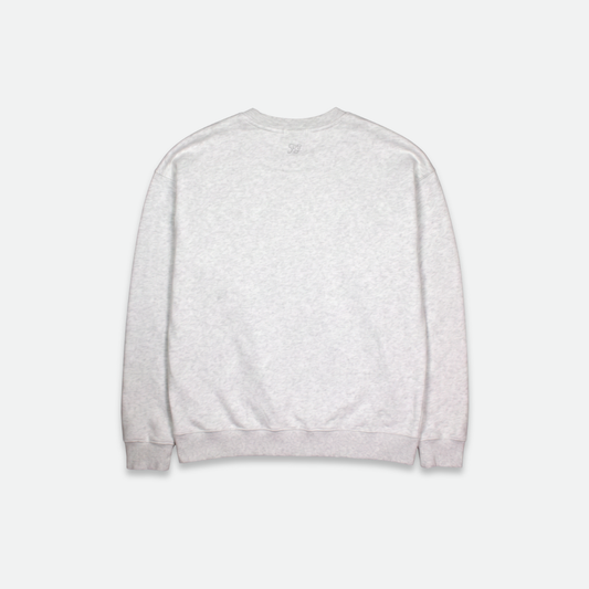 Flushed golf light grey golf crewneck on a white background
