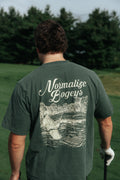 Flushed Golf Normalize Bogeys graphic tee in green, alternate view