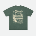 Flushed Golf Normalize Bogeys graphic tee in green, product shot