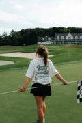 Flushed Golf Normalize Bogeys graphic tee in white